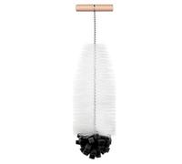 AOOTE Spazzole per Bottiglie, 33cm Scovolino per Borracce, Spazzola Bottiglie In Nylon, con Spugna Morbida e Manico In Legno, per Pulire Senza Graffi Bottiglia In Vetro Sodastream, Nero