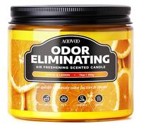 AOOVOO Citrus odore di limone eliminare forte candela profumata - elimina il 95% dell'animale domestico, fumo, cibo, e altri odori rapidamente, candela di soia freshing, 11 oz