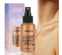 AOOWU Body Glitter Oil, Spray Glitter Corpo Viso, Lunga Durata Luminoso Evidenziatore Liquido, Glitter Per Il Corpo per Carnevale Halloween Natale Festival Makeup#01