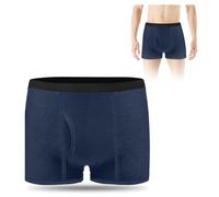 AOOWU Boxer per Incontinenza da Uomo, Mutande Uomo per Incontinenza in Cotone Lavabile Riutilizzabile, Slip per Incontinenza Maschile con Tampone Assorbente Capacità Urina 300ML