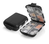 AOOWU Contenitore per compresse per 7 giorni, portapillole, 10 scomparti, piccolo e maneggevole con grandi scomparti separati per medicinali, vitamine, olio di pesce, ecc., dispenser per compresse per