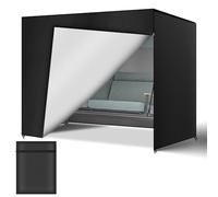 AOOWU Copertura per Dondolo da Giardino, 3 Posti Copertura Altalena Impermeabile, Antivento Antipolvere, Tessuto Oxford 210D Anti-UV, Telo Copri Dondolo da Esterno, per da Giardino Swing,210x150x150CM