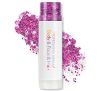 AOOWU Gel Glitter per Viso e Corpo, Body Glitter Gel, Trucco per Carnevale, Chunky Glitter Decorazione per Musica, Festival, in Maschera, 15g(Viola)