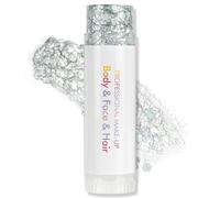 AOOWU Gel Glitter per Viso e Corpo, Body Glitter Gel, Trucco per Carnevale, Chunky Glitter Decorazione per Musica, Festival, in Maschera, 15g(Argento)