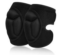AOOWU Ginocchiere Lavoro, 1 Paio 20MM Spugna Ginocchiere Protettive, Knee Pads con Cinturini Antiscivolo Resistenti, Regolabili Ginocchiere di Protezione per Lavoro, Giardino, Edilizia, Pallavolo