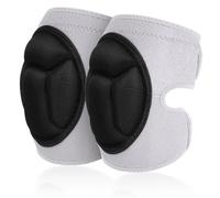 AOOWU Ginocchiere Lavoro, 1 Paio 20MM Spugna Ginocchiere Protettive, Knee Pads con Cinturini Antiscivolo Resistenti, Regolabili Ginocchiere di Protezione per Lavoro, Giardino, Edilizia, Pallavolo