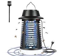 AOOWU Lampada Antizanzare Elettrica, 15W 4200V UV Zanzariera Elettrica Impermeabile IPX4, Insetti Elettrici Anti Insetti con 9 W LED Regola la Luce, Insetticida Zanzare per Giardino Interno Esterno