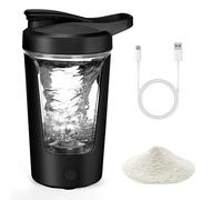 AOOWU Shaker per Proteine Elettrico, 500 ML Bottiglia per Shaker, Frullatore Elettrico per Frullati Proteici Ricaricabile USB C, Vortex Portatile Mixer Cup per Proteine Polvere, in Tritan, Senza BPA