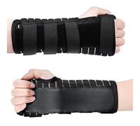 AOOWU Tutore Polso, Fascia da Polso Supporto Polso Traspirante e Regolabile Con Piastre di Metallo, Polsiera per Sollievo dal Dolore per Tunnel Carpale, Slogature, Tendinite e Artrite