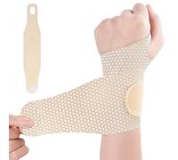 AOOWU Tutore Polso, Traspirante e Regolabile Fascia da Polso, Supporto Polso per Sollievo Dal Dolore, Elastica Ultra Sottile Polsiera per Tunnel Carpale, Slogature, Tendinite e Artrite Unisex