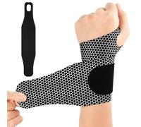 AOOWU Tutore Polso, Traspirante e Regolabile Fascia da Polso, Supporto Polso per Sollievo Dal Dolore, Elastica Ultra Sottile Polsiera per Tunnel Carpale, Slogature, Tendinite e Artrite Unisex