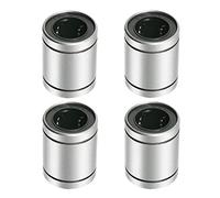 Aopin LM20UU Cuscinetto a sfere a movimento lineare, ID 20mm, OD 32mm Cuscinetti a sfera lineari Sae52100 Acciaio al carbonio, 5 file di sfere in acciaio, ottimo per CNC, stampante 3D, guida lineare 4 PZ