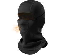 AOPREL Passamontagna invernale antivento maschera da sci caldo in pile balaclava uomo donna per moto, bicicletta, sci e lavoro, Nero , Taglia unica