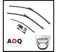 AOQ -KIT 3 SPAZZOLE ANTERIORI E POSTERIORI COMPATIBILI CON DACIA SPRING 5 PORTE