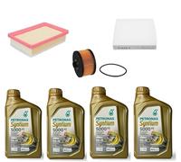 AOQ - KIT TAGLIANDO 3 FILTRI + 4 lt OLIO 5W30 COMPATIBILE CON DACIA SANDERO III, RENAULT CLIO V, CAPTUR II (Benzina) Tce 90-100, 1.0 euro 6