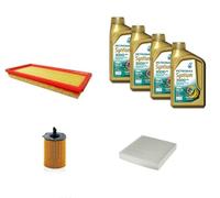 AOQ - KIT TAGLIANDO 3 FILTRI +4 LT OLIO 5W40 compatibile con Lancia Ypsilon (312) TWINAIR 900 CC 3 CIL. 59KW E 63KW