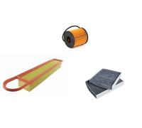 AOQ - KIT TAGLIANDO 3 FILTRI COMPATIBILE CON CITROEN C3 II, DS3 1.4, 1.6 dal 2009>