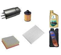 AOQ - KIT TAGLIANDO 4 FILTRI + 4 LITRI OLIO 5W40 COMPATIBILE CON, ALFA R MITO 1.6 JTDM 88KW 120 CV 2008->