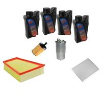 AOQ- KIT TAGLIANDO 4 FILTRI +4 LITRI OLIO 5W40 COMPATIBILE CON VW-SEAT-SKODA MOT.1.4 & & 1.9 TDI