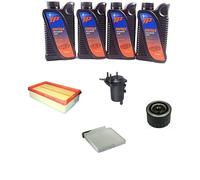AOQ - Kit tagliando 4 filtri +4 litri olio 5W40 compatibili con NISSAN MICRA III 1.5 DCI (K12), NISSAN NOTE 1.5 DCI da 11/02>10/10