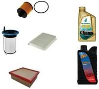 AOQ - KIT TAGLIANDO 4 FILTRI COMPATIBILE CON JEEP COMPASS (MP, M6, MV, M7)1.6 2.0 CRDI (DIESEL) + 4 litri OLIO 5W30