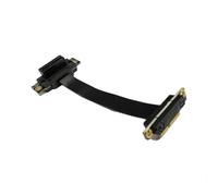 AoQhir Cavo di prolunga PCIe 3.0 x1, adattatore PCIe da 1 a 1 adattatore da PCIe a 90 gradi con connettore placcato oro, cavo flessibile in PE per GPU, scheda audio, scheda di rete (5 cm)