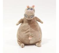 AOQILN Film Madagascar Pinguini Peluche Set Di Giocattoli Carino Dei Fumetto Ippopotamo Giraffa Leone Cuscino Bambola Animale Farcita Per I Bambini Regalo 30 cm Ippopotamo