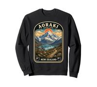 Aoraki Mount Cook Nuova Zelanda Vintage Alpi meridionali Felpa