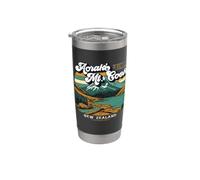 Aoraki Mount Cook Vacanza in Nuova Zelanda Vintage Alpi meridionali Bicchiere termico in acciaio inox doppia parete