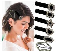 AOREAS 6 fermagli per capelli a scatto per capelli, piatti, graziosi, per salone, acconciature, parrucchieri, frangia, onde, applicazione trucco per donna e ragazza