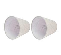 Aoresac 2PCS ClipOn Tessuto Paralume Copertura per Lampadine a Candela E14 - Diffusore di Luce Morbida 9.2x14.2x13cm (PT13)