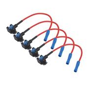 Aoresac 5 Pcs Auto Fusibile Automobilistico Adattatore per Lama per Fusibili per Lama, Pratico e Robusto per L'aggiunta di Energia Al Circuito con, Sostituzione Ideale per Vecchio (Mini)