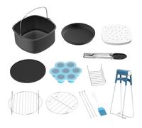 Aoresac Accessori Friggitrice ad Aria, 11 pezzi Accessori per Friggitrice Adatto per Friggitrice ad Aria da 7 pollici
