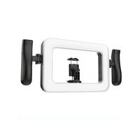 Aoresac Anello Luminoso a LED Regolabile con Batteria Ricaricabile, Telecomando, Batteria da 3600 MAh, 2900K-7000K, CRI95+, per Registrazione Video, Fotografia, Streaming Live