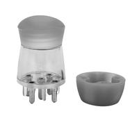 Aoresac Applicatore di Olio per Capelli, Applicatore a Sfera per Cuoio Capelluto, Pettine a Sfera Aumentare la Circolazione, Erogazione di Liquido Pulita Ed Efficiente Senza (Grigio)