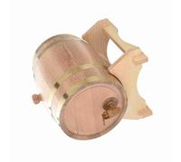 Aoresac Botte in Rovere Fatta a Mano da 1,5 Litri con Supporto, Testata a Pressione per Perdite, Rubinetto in Plastica Facile da Erogare, Migliora il Gusto nel Tempo con Oligoelementi (aceto)