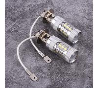 Aoresac Bulbo LED H1, 2 PC 12V - 24V 10W Auto Ad Alta Fog Luminose Lam Lampadine Diurne Migliore visibilità, Facile Installare, Temperatura a Colori 6500k, Lume 1400 Libbre, con Prova