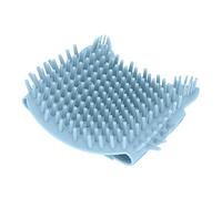 Aoresac Cat Corner Self Groomer con erba gatta, spazzola massaggiante in morbido silicone per alleviare il prurito, grattaschiena regolabile da parete per gattini cuccioli, blu (L)