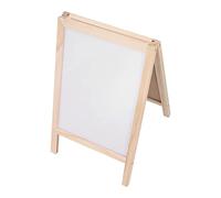 Aoresac Cavalletto in legno double-face per bambini, stazione artistica pieghevole con lavagna magnetica e lavagna, grande spazio per dipingere per bambini dai 3 anni in su