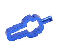 Aoresac Chiave 4 in 1 per rimuovere il nucleo della valvola della bicicletta, strumento in lega di alluminio per ugello a gas Schrader Presta, kit di riparazione leggero per mountain road Ycle per la