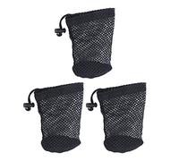Aoresac Confezione da 3 sacchetti a rete per palline da golf, in nylon per 12-16 palline, organizer portatile per allenamento nel campo guida, supporto per accessori sportivi