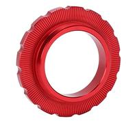 Aoresac di Bloccaggio CNC in Alluminio Ad Alta Resistenza, Adattatore Centerlock per con ASSE Passante, ASSE 9/12/15/20 Mm Compatibile con Mountain Bike, Disco a 6 Bulloni Albero a (Rossa)