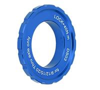 Aoresac di Bloccaggio CNC in Alluminio Ad Alta Resistenza, Adattatore Centerlock per con ASSE Passante, ASSE 9/12/15/20 Mm Compatibile con Mountain Bike, Disco a 6 Bulloni Albero a (Blu)