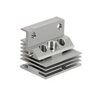 Aoresac Dissila di Calore in Lega di Alluminio per K1 K1 M a X Stampante 3d Kit di Testa di Riscaldamento in Ceramica a Gola con Esatto Fusione 28x24x20mm Size (Applicable to independent nozzle hot