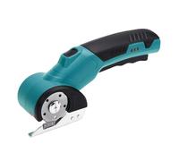 Aoresac Forbici Elettriche Senza Fili 3,6 V Taglierina Circolare per Tessuti con Aletta e Blocco di Sicurezza e Luce LED per Taglio di Tappeti in Pelle, Batteria a Lunga Durata, Design Leggero (Blu)