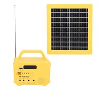 Aoresac Generatore Solare Portatile Stazione di Alimentazione Ad Alta capacità con Porte USB Torcia a LED Carica Telefoni Laptop Console di Gioco Uso Universale per viaggi/attività All'aperto Giallo