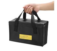 Aoresac Grande spazio di ricarica batterie borse di stoccaggio, materiale ritardante, design super forte, borsa a prova di esplosione, carica e conservazione in modo sicuro, protegge officina