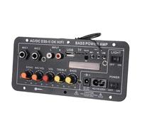 Aoresac Ingresso Microfono Display Digitale Scheda Amplificatore Audio | Componenti in Plastica, Karaoke per Auto, Streaming, Riproduzione di Schede, Compatibilità con Altoparlanti Stereo e