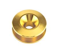 Aoresac Kit Rondella Paraurti in Lega di Alluminio con Chiusura Rapida, per Paraurti Anteriore e Posteriore, Coperchi del Bagagliaio, Vano Motore (Giallo)