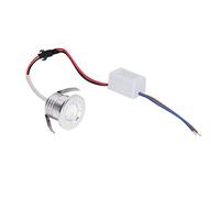 Aoresac Mini Faretto da Incasso a LED, Corpo Lampada Argento 3W AC85-265V, Alta Trasmissione, Corpo in Alluminio, Facile da Installare, Adatto per Soffitti, Armadi, Vetrine, (Luce naturale 4000K)